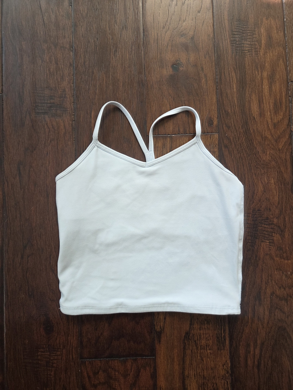 Athleta Girl Light Gray Double-Strap Crop Cami Top Dize 12/L